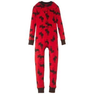 Little Blue House by Hatley Unisex Moose Onsie Pajamas Size Small